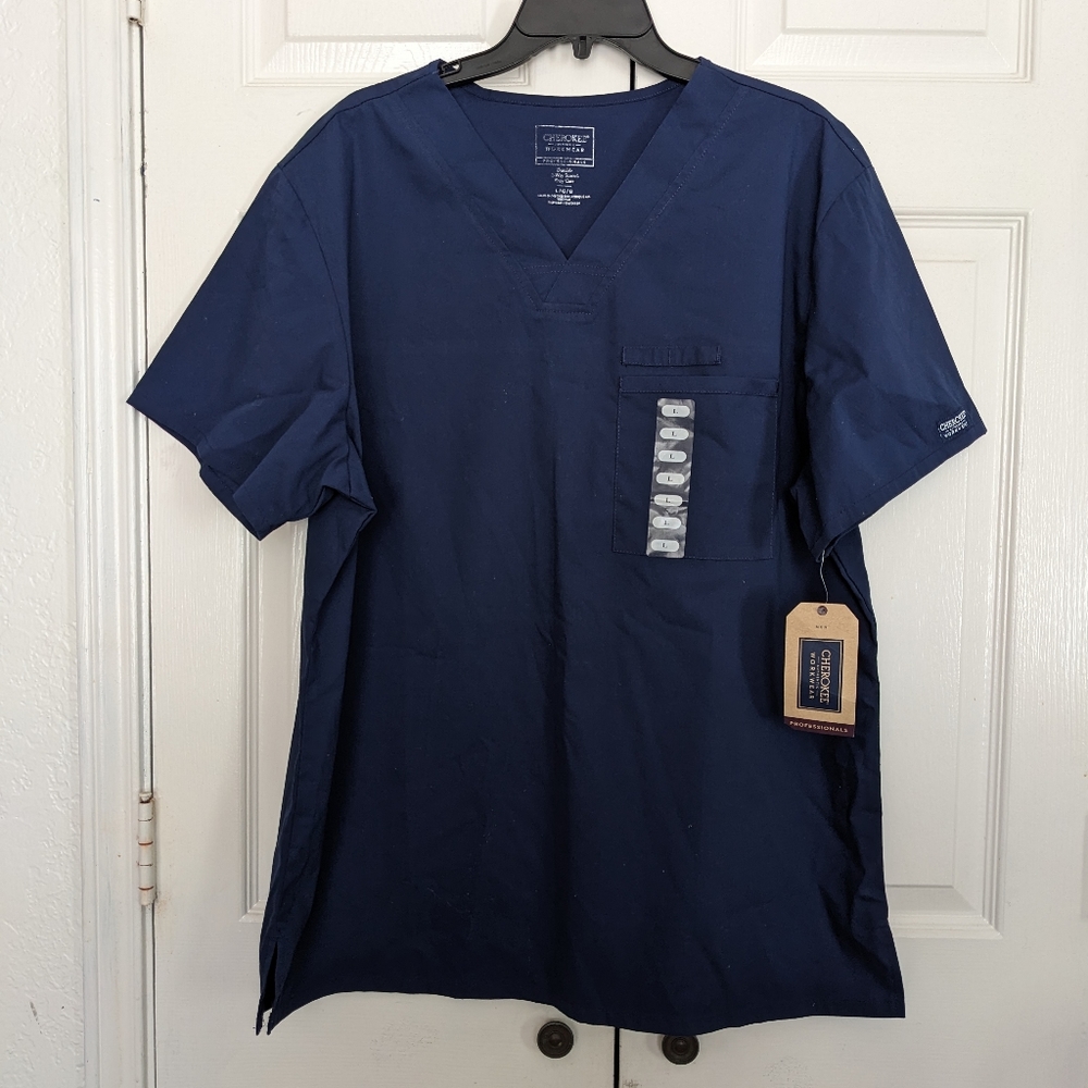 Cherokee Workwear Men's Scrub Top